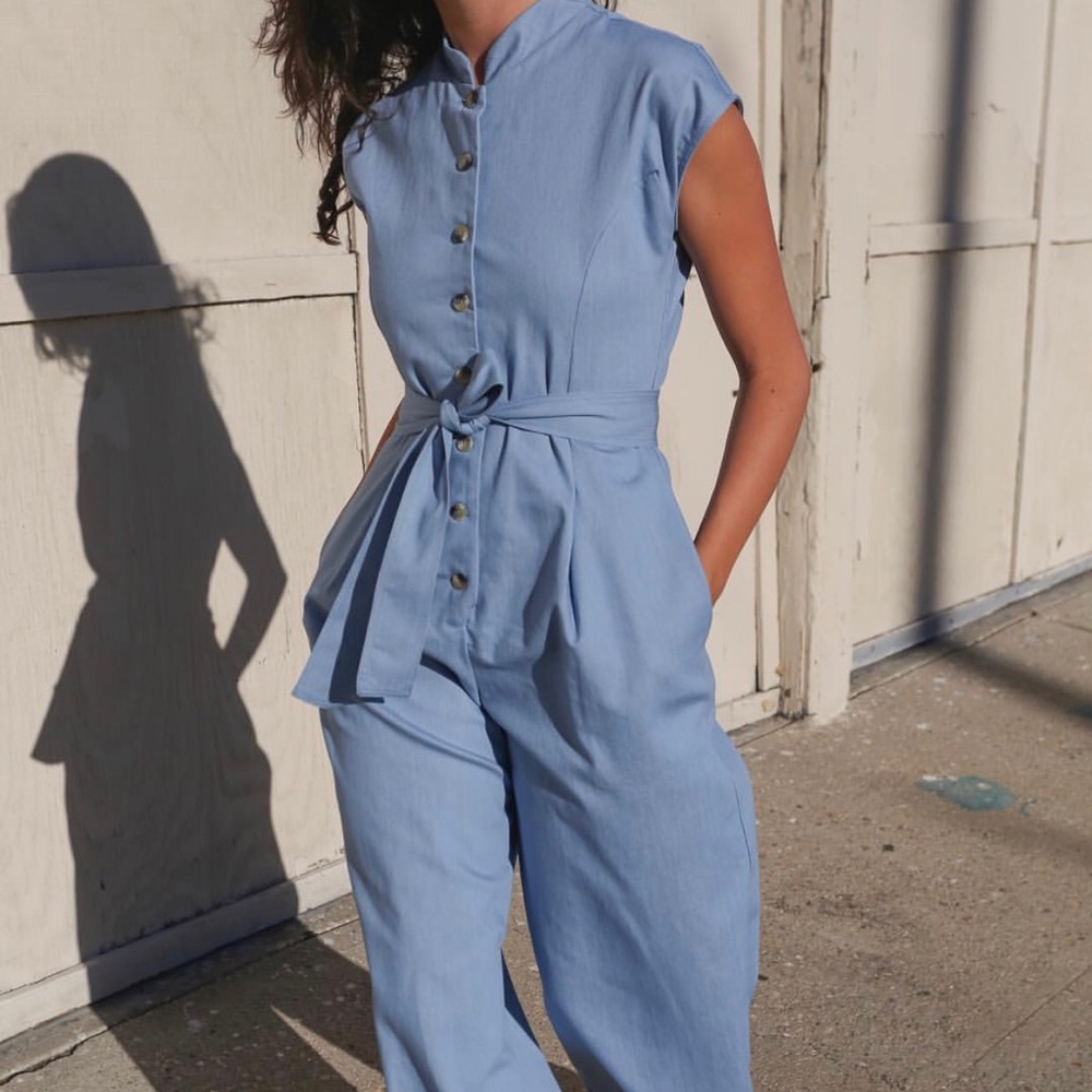 Mixed Business cotton jumpsuit